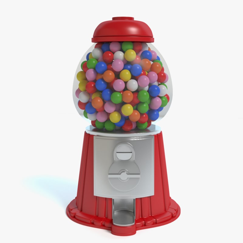 3d gumball machine model