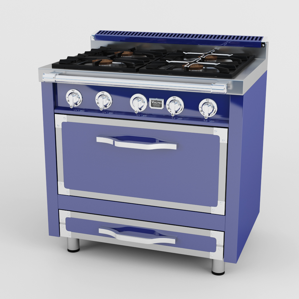 3d Viking 36w 4 Tuscany Range Model