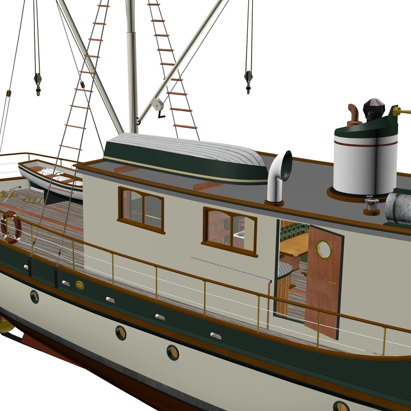 3d max columbia mission boat historic