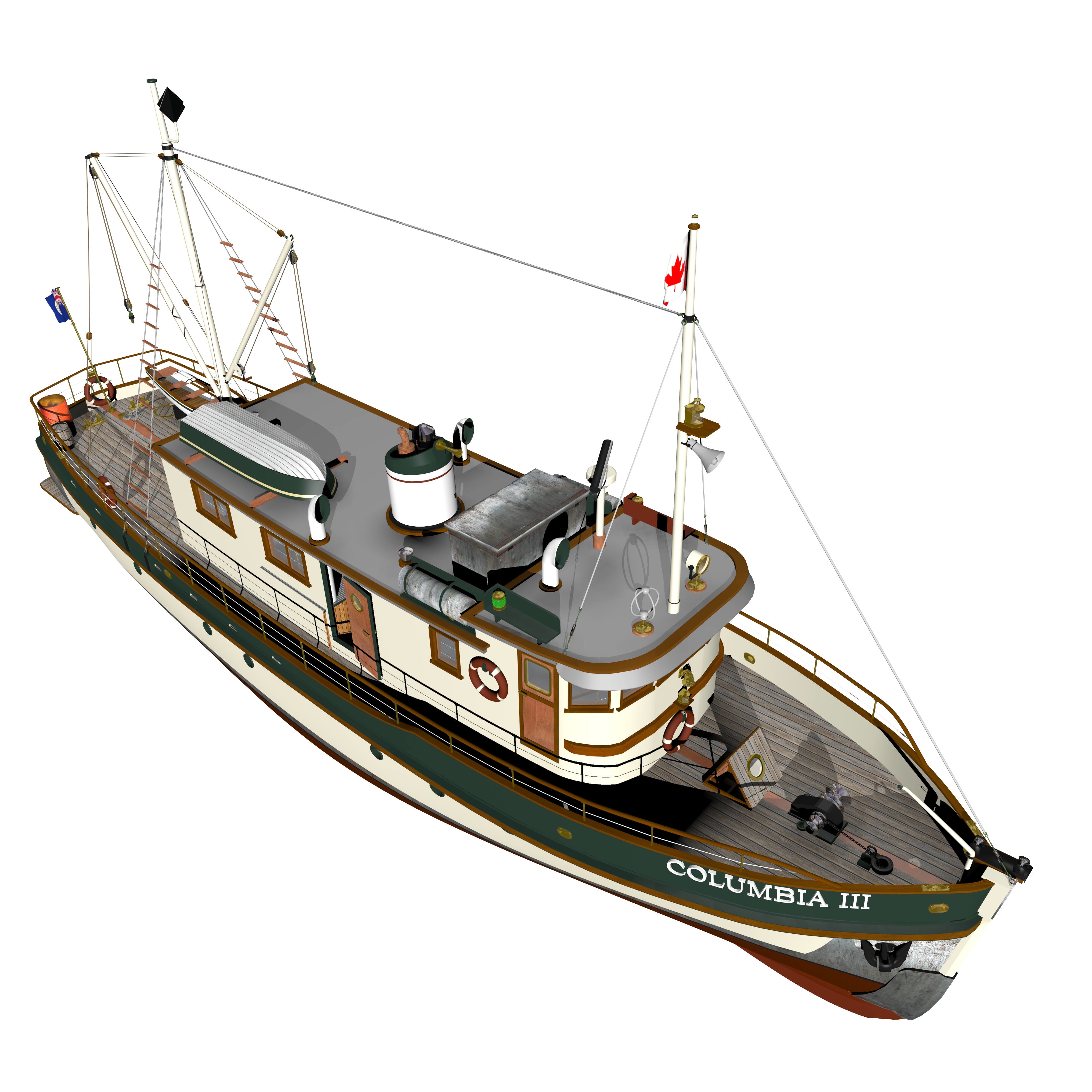 哥伦比亚使命船3d模型
