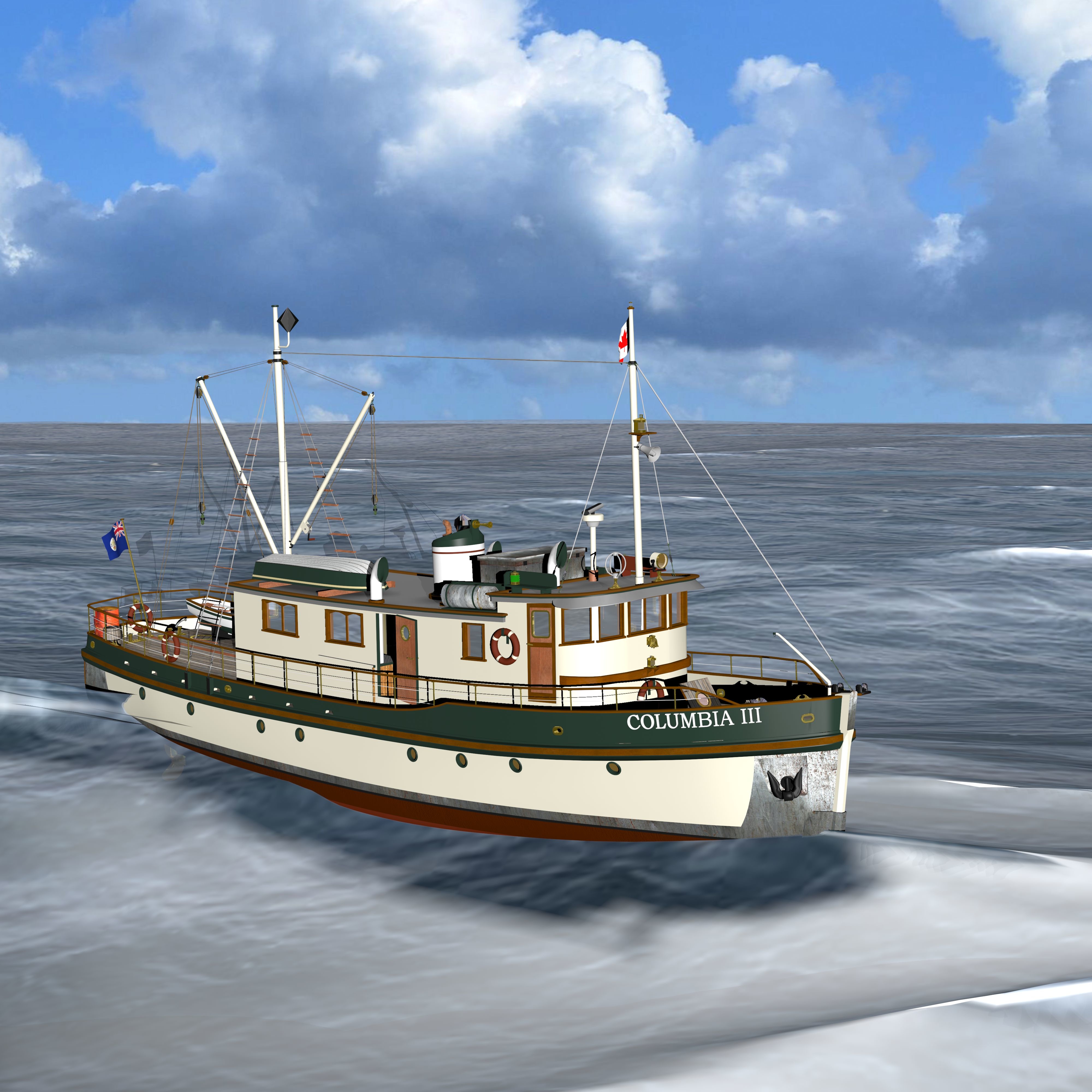 哥伦比亚使命船3d模型