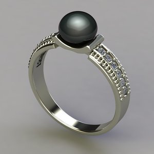 3dsmax ring pearl