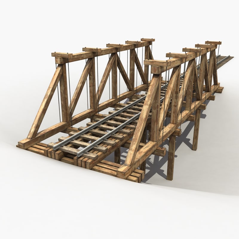 wooden railway bridge