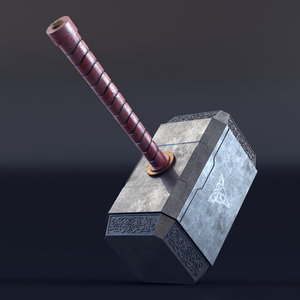 thor hammer 3d model