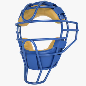 catchers face mask 3d max