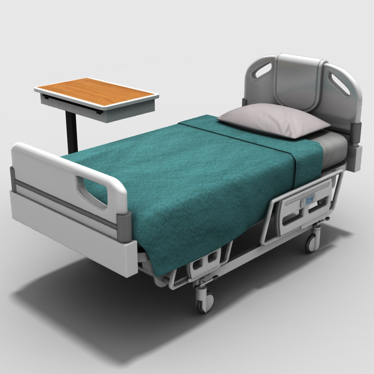 hospital bed table obj