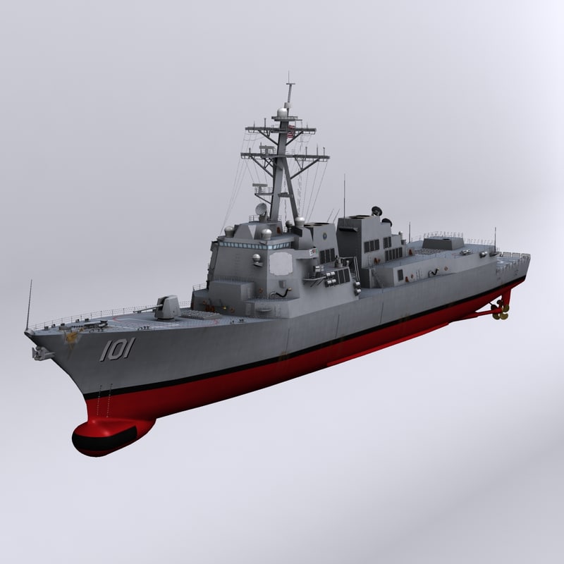 Arleigh Burke Class Destroyers 3d Model