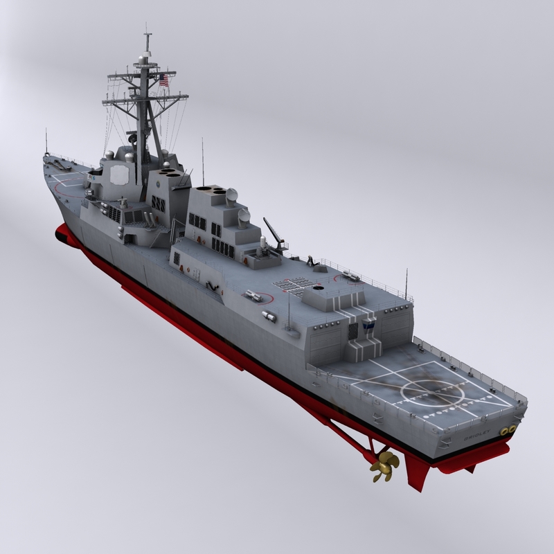 arleigh burke class destroyers 3d model