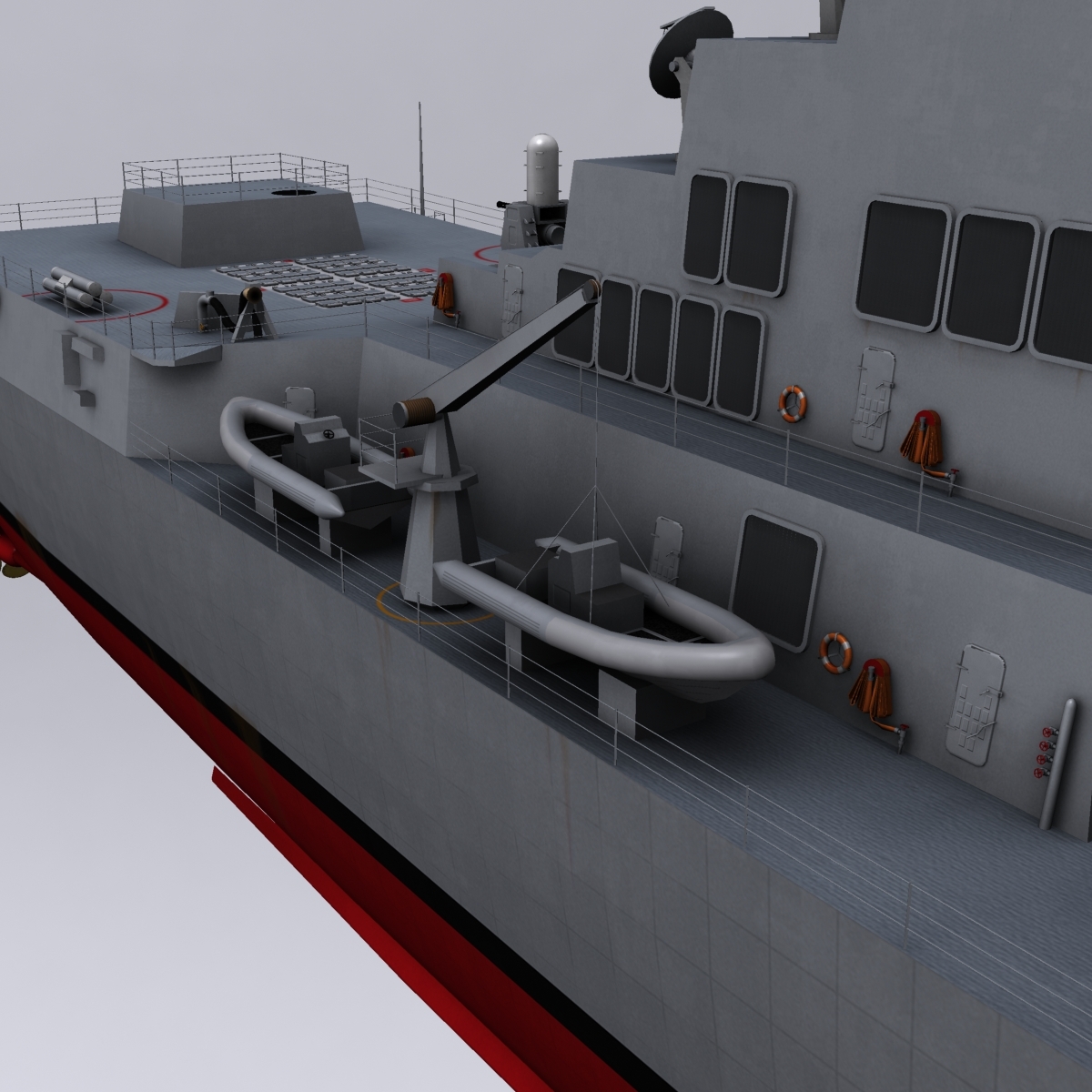 arleigh burke class destroyers 3d model