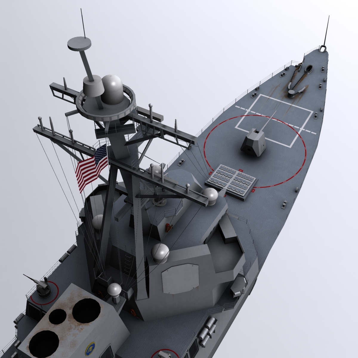 arleigh burke class destroyers 3d model
