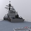 arleigh burke class destroyers 3d model