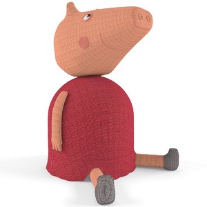 toy pig peppa 3d model