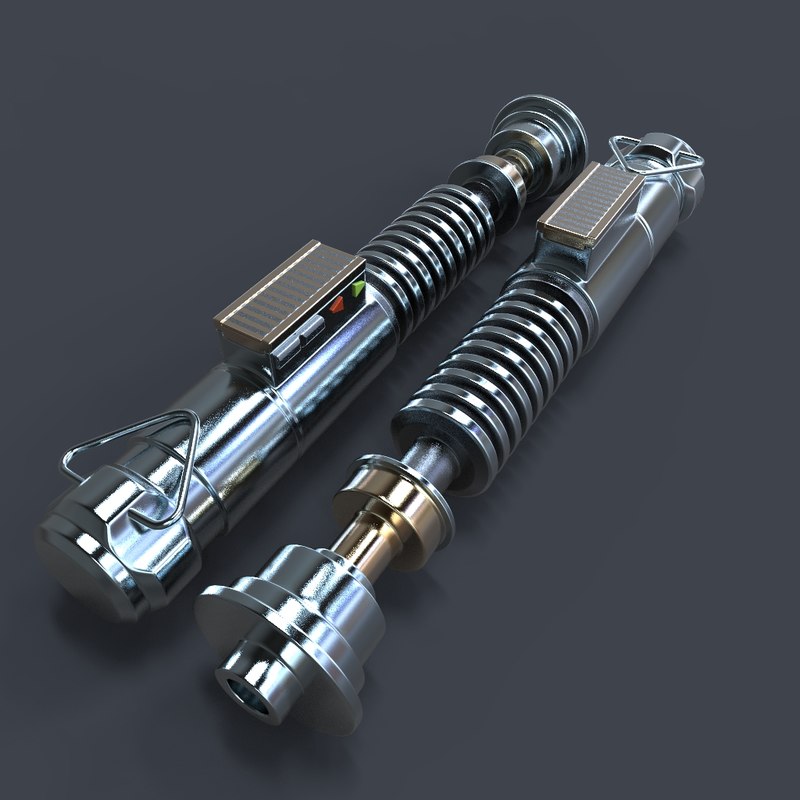 3d luke skywalker lightsaber laser model