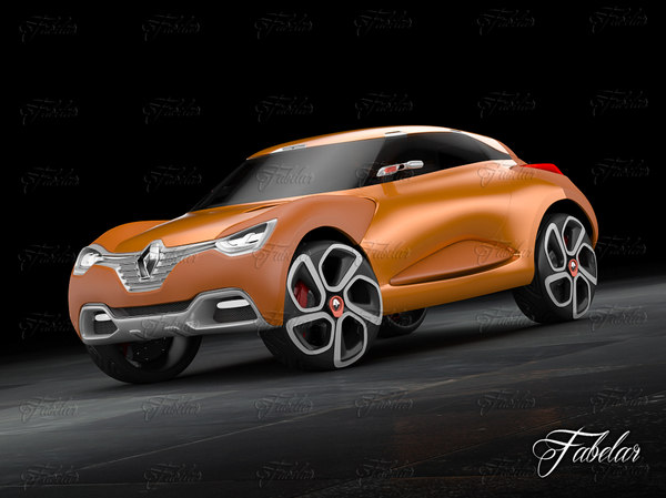 3d model renault captur concept