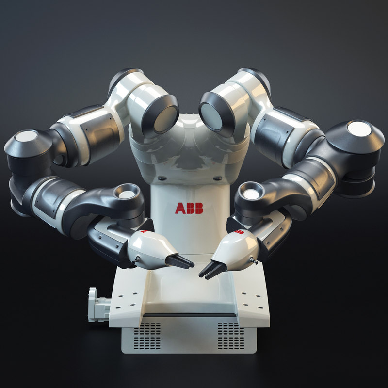 abb yumi industrial robot 3d model