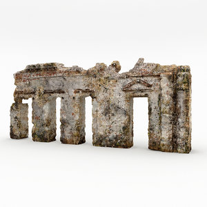 3d model ruins building