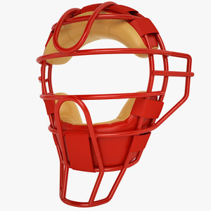 catchers face mask 3d model