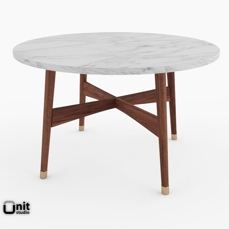 Mid Century Round Coffee Table By West Elm