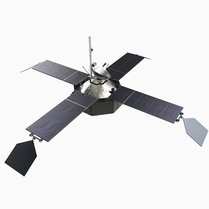 3d model mariner 4 spacecraft