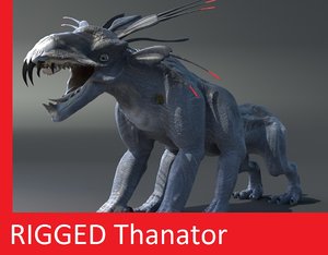3d model rigged thanator