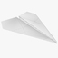 3d paper plane airplane model