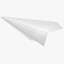 3d paper plane airplane model
