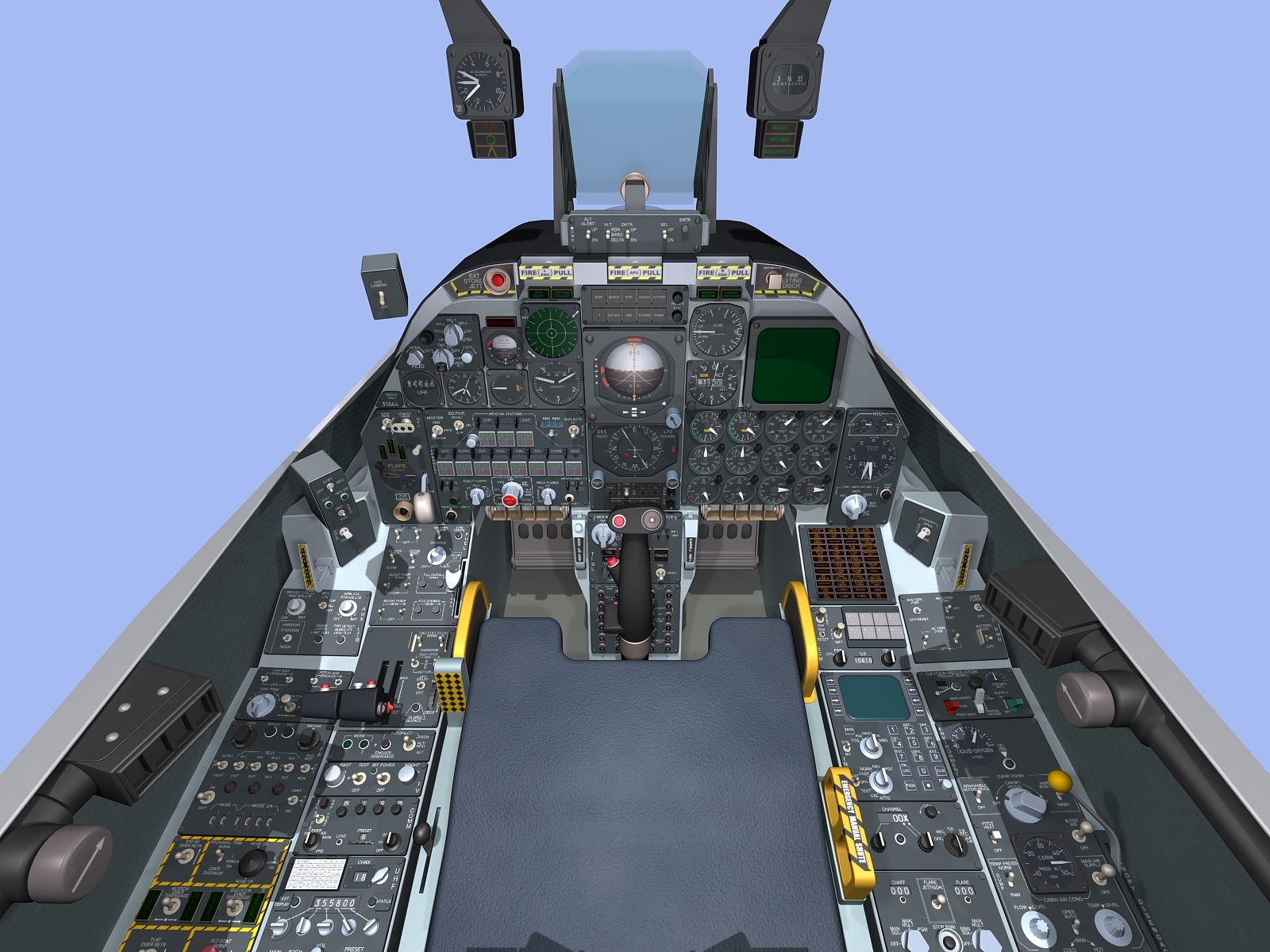 3ds max a-10 thunderbolt cockpit