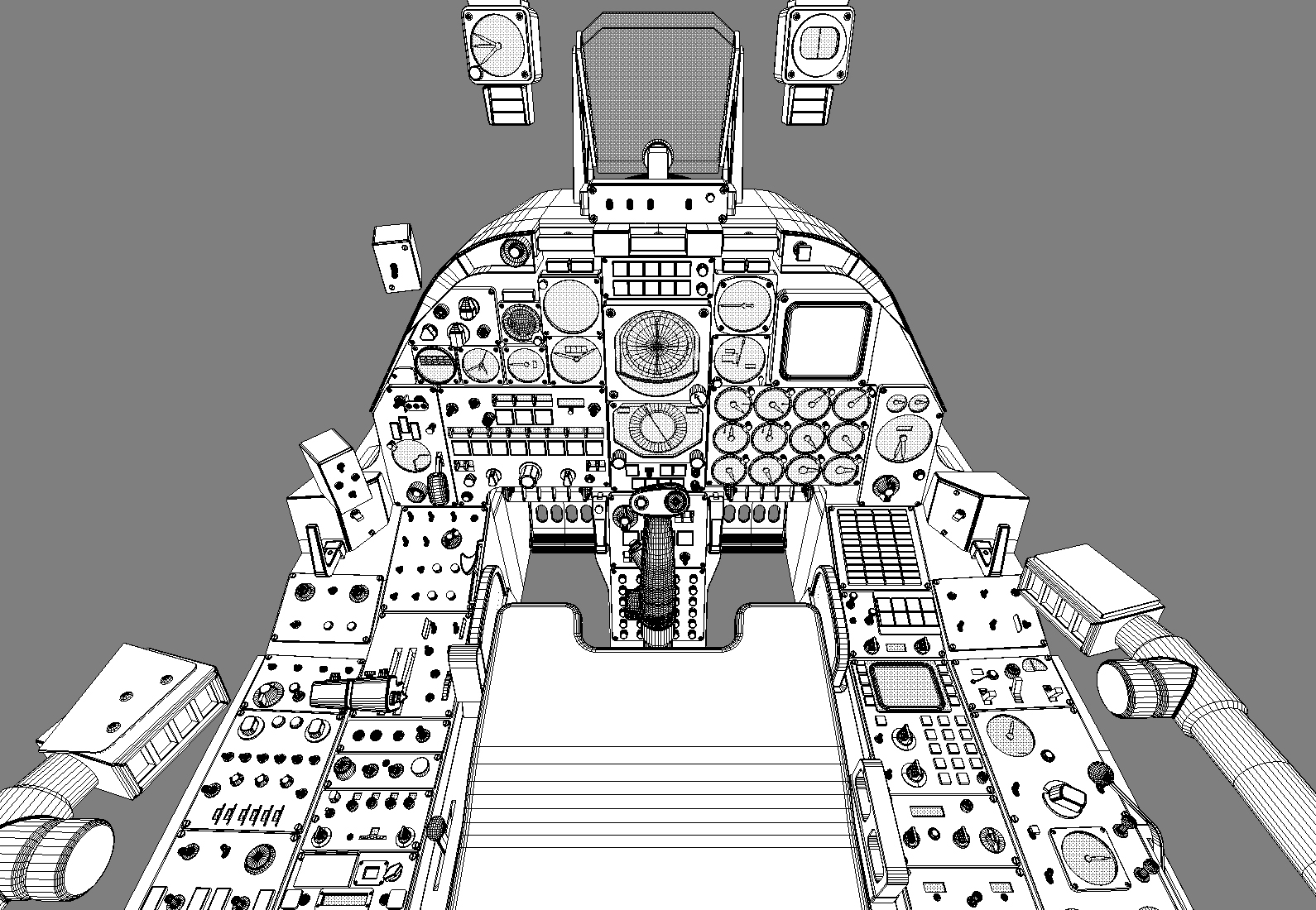 3ds max a-10 thunderbolt cockpit