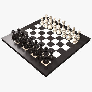 chess rook board 3d max