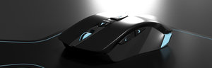 realistic bluetooth gaming mouse 3d max