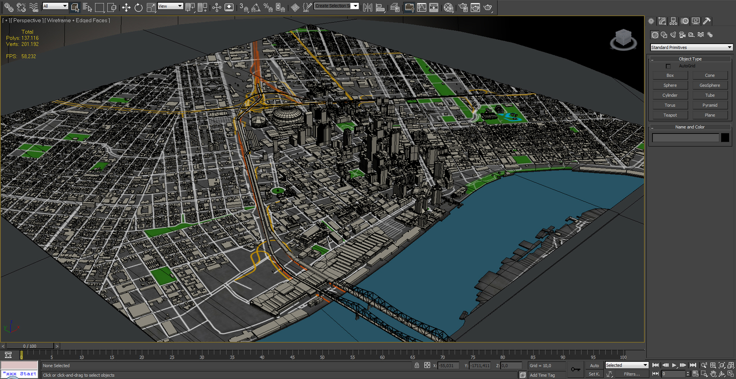 3d model new orleans skyline vol1