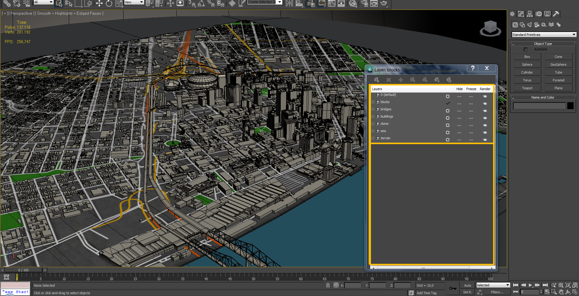 3d model new orleans skyline vol1