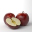 3d model apple red photorealistic