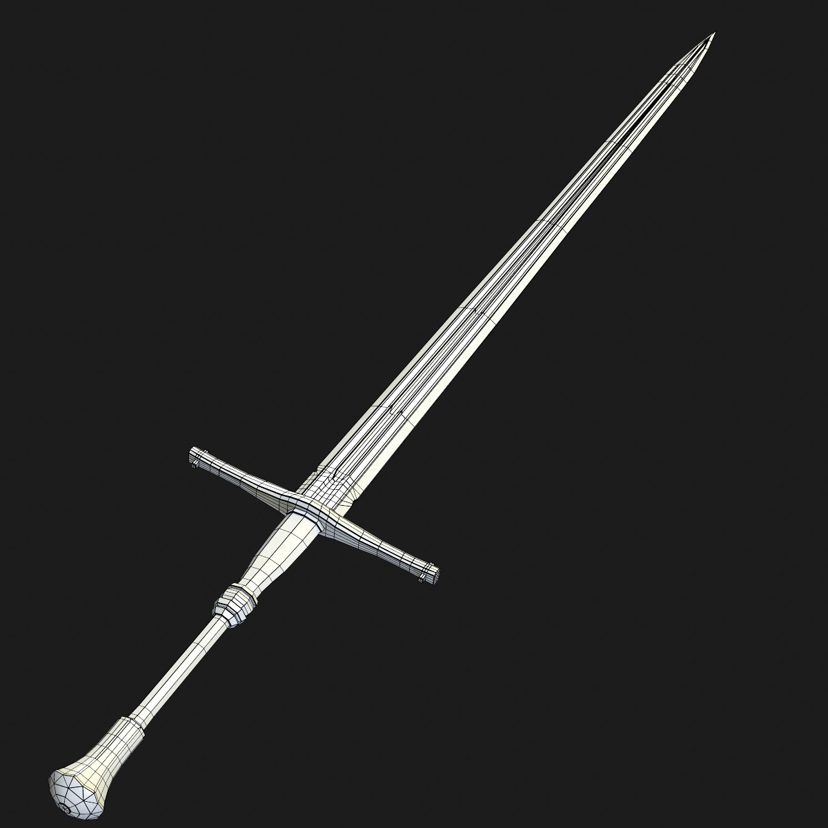 铁长剑3d模型