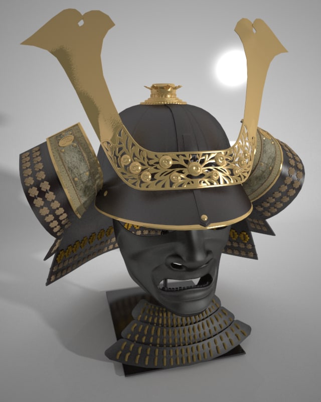 3dsmax samurai armor shogun