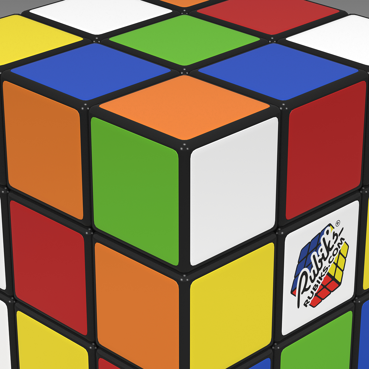 3dsmax Scrambled Rubik S Cube