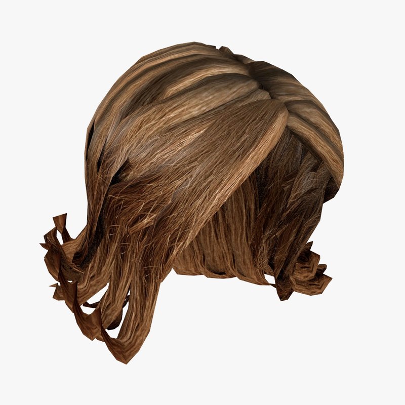 3d model female hairstyle