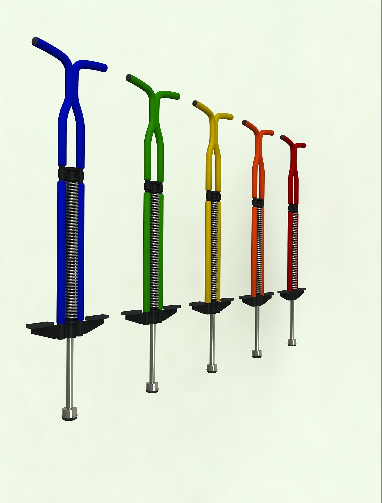 3d pogo stick model