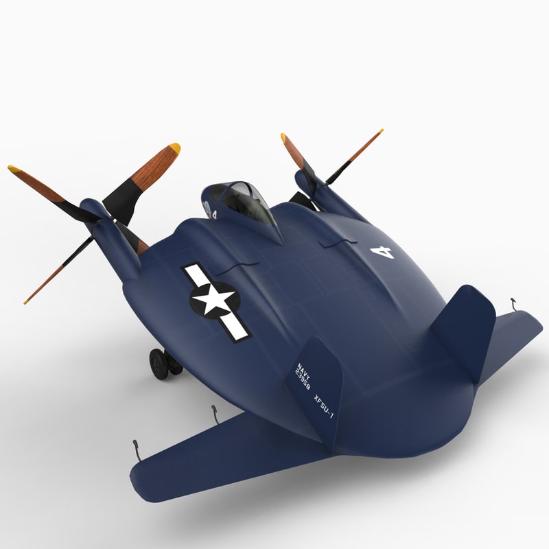 Vought V 173 Xf5u 1 3d Model