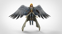 figures medieval fantasy 3d model