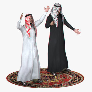 3d model realistic arabic