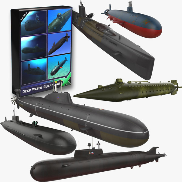 submarines soviet subs 3d model