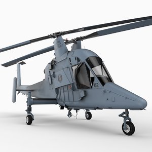 kman kmax kaman helicopter 3d model