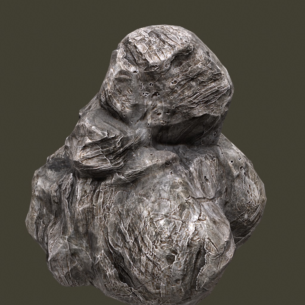 free rock 10 3d model