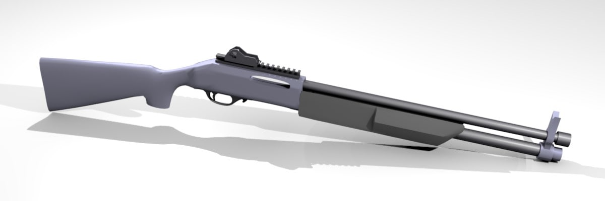 fabarm sdass tactical shotgun 3d 3ds