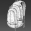 backpack clothing characters 3d max