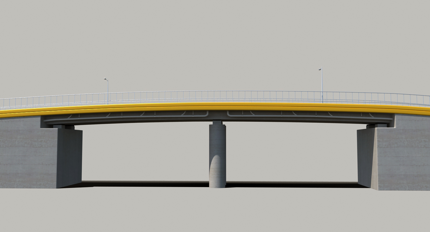 交汇道路桥3d模型