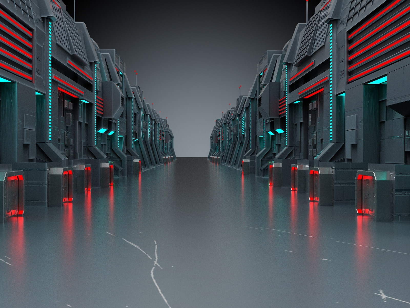 Sci Fi Futuristic Building 3d Model