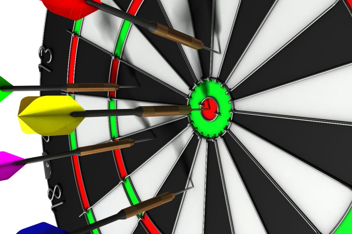 3d darts dartboard