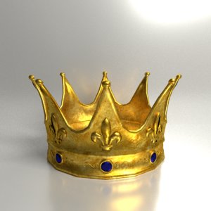3ds max king crown